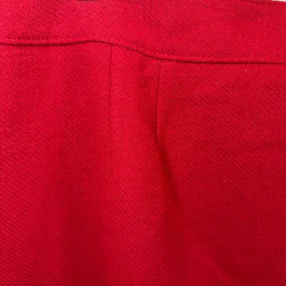 Talbots Wool Blend Wrap Red Tassel Button Detail Pencil Skirt Plus Size 14 - Picture 10 of 10